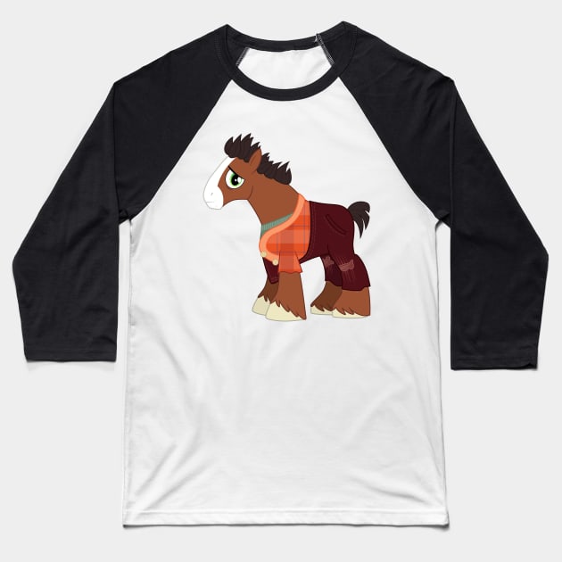 Troubleshoes Clyde as Wreck-It Ralph Baseball T-Shirt by CloudyGlow